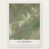 Walsenburg, Colorado map print, the full design