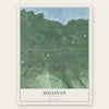 Sullivan, New York map print, the full design