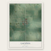 Laconia, Indiana map print, the full design