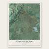 Pompton Plains, New Jersey map print, the full design