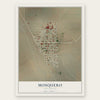 Mosquero, New Mexico map print, the full design