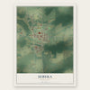 Sebeka, Minnesota map print, the full design