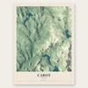 Cabot, Vermont map print, the full design