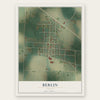 Berlin, Georgia map print, the full design