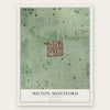 Milton-Montford, Maryland map print, the full design