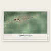 Teutopolis, Illinois map print, the full design