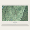 Shade, Pennsylvania map print, the full design
