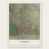 Anthony, New Mexico map print, the full design