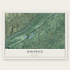 Hardwick, New Jersey map print, the full design