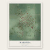 Wakonda, South Dakota map print, the full design