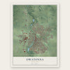 Owatonna, Minnesota map print, the full design