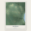 Memphis, Alabama map print, the full design