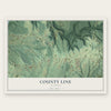 County Line, Alabama map print, the full design