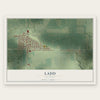 Ladd, Illinois map print, the full design