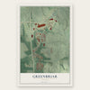 Greenbriar, Georgia map print, the full design