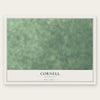 Cornell, Michigan map print, the full design