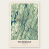 Sturbridge, Massachusetts map print, the full design