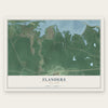 Flanders, New York map print, the full design