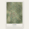 Faith, South Dakota map print, the full design