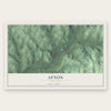 Afton, New York map print, the full design