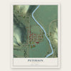 Peterson, Minnesota map print, the full design