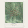 Midway, Pennsylvania map print, the full design