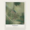 Tyronza, Arkansas map print, the full design