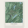 Oak Ridge, New Jersey map print, the full design