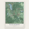 Black Diamond, Washington map print, the full design