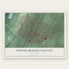 South Orange Village, New Jersey map print, the full design