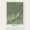 Dickinson, Pennsylvania map print, the full design