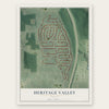 Heritage Valley, Georgia map print, the full design