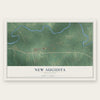 New Augusta, Mississippi map print, the full design