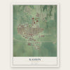 Kasson, Minnesota map print, the full design