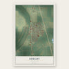 Shelby, Mississippi map print, the full design