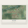 Mayer, Minnesota map print, the full design