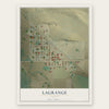 LaGrange, Wyoming map print, the full design