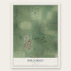 Hillcrest, Illinois map print, the full design