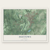 Hueytown, Alabama map print, the full design