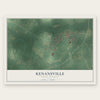 Kenansville, North Carolina map print, the full design