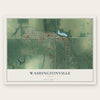 Washingtonville, Ohio map print, the full design