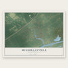 McClellanville, South Carolina map print, the full design