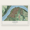 Ludlow, Kentucky map print, the full design