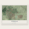 Markham, Illinois map print, the full design