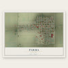 Parma, Missouri map print, the full design