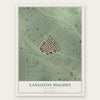 Langston Hughes, Maryland map print, the full design