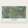 Bellmawr, New Jersey map print, the full design