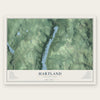 Hartland, Connecticut map print, the full design