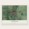 Versailles, Ohio map print, the full design