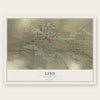 Lind, Washington map print, the full design